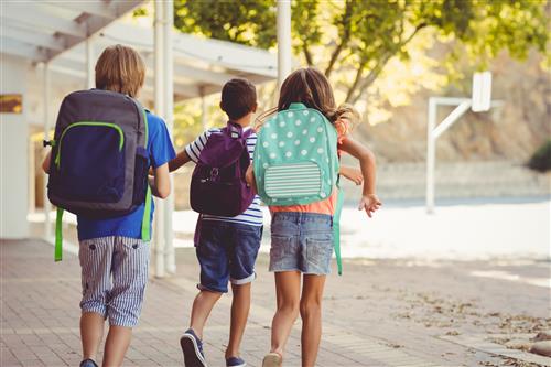 students walking 